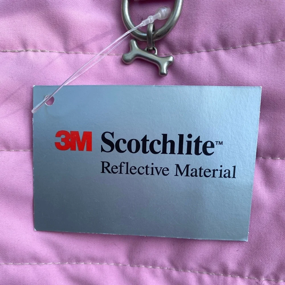Cloak&Dawggie PINK 3M Scotchlite REFLECTIVE MATERIAL Hoodie Jacket ⭐️⭐⭐️⭐️⭐️